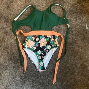 One piece bathing suit